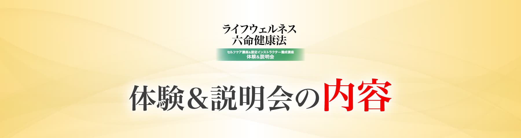 体験&説明会の内容