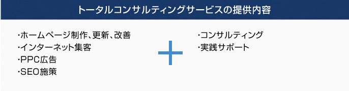 トータルコンサルティングサービスの提供内容