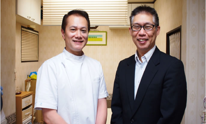 戸栗氏と吉田のツーショット写真